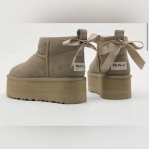 Mel&Syd 100% Australian Sheepskin Ultra Mini Boots for Women